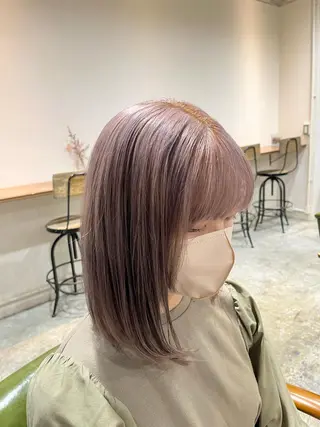 カラー 森田翔斗 顔周りレイヤーのヘアスタイル