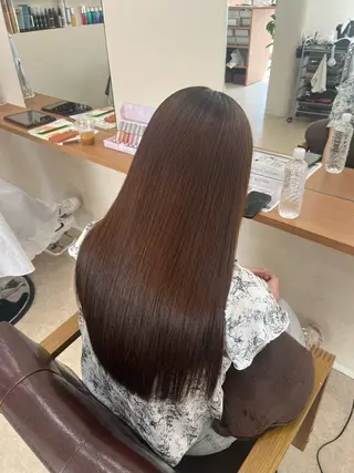 ロング 永井 夢彩のヘアスタイル