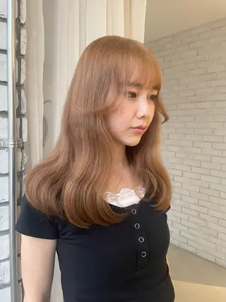 ミディアム カラー 艶ハイトーン👑♡ NATSUKIのヘアスタイル