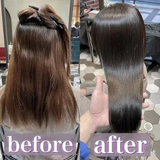 ロング 髪質改善縮毛矯正🫧 村上蒼生のヘアスタイル