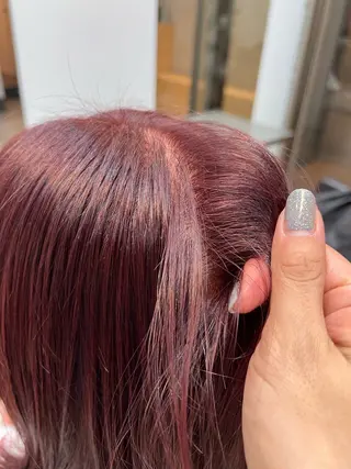 ミディアム デジタルパーマ/ 艶カラー/神野楓のヘアスタイル