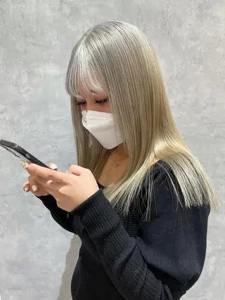 ロング カラー ヘアスタイルは 『キーちゃん』に！のヘアスタイル