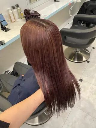 カラー 🍒♡艶髪暖色カラー saaya♡🍒のヘアスタイル