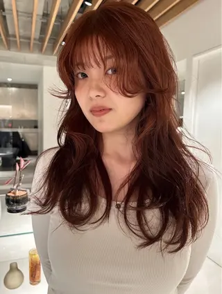 セミロング カラー sano rikitoのヘアスタイル