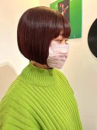 ショート 🧨ブリーチー×ボブ レイヤー💎じゅえるのヘアスタイル