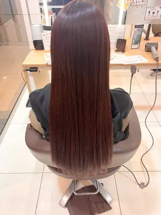 ロング カラー ミルクティーベージュ 暖色カラー/池田麻帆のヘアスタイル