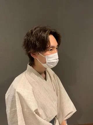 パーマ メンズ 深沢 秀のヘアスタイル