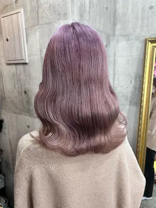 セミロング カラー SHURI❤️🔥 中/韓mix ♡のヘアスタイル