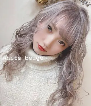 ロング カラー Blue 髪質改善 💎松藤 莉奈のヘアスタイル