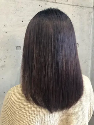 ミディアム カラー 大栗 佑也  髪質改善のヘアスタイル