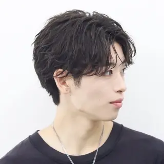 ショート カラー パーマ メンズ 🔥メンズ🔥かっこ いいが正義！代表柿崎のヘアスタイル