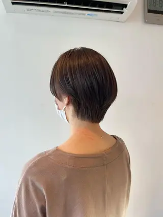 ショート カラー パーマ 多河 遥のヘアスタイル