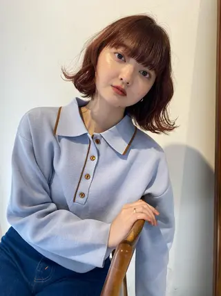 ミディアム 当日予約大歓迎💗 依田瑞希のヘアスタイル