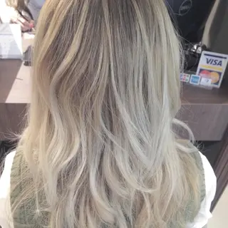 ロング カラー 皆巳 達郎のヘアスタイル