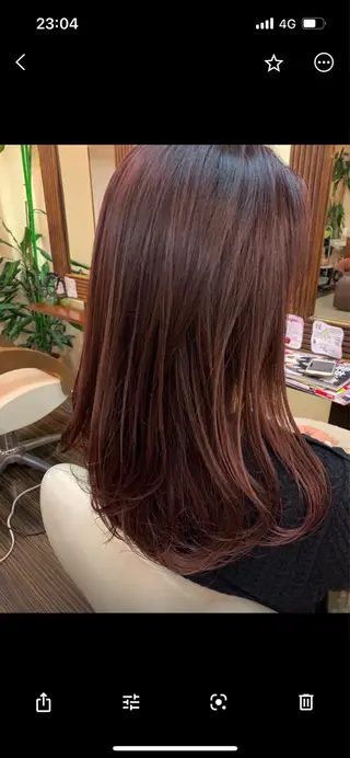 ミディアム カラー 高松 歩のヘアスタイル