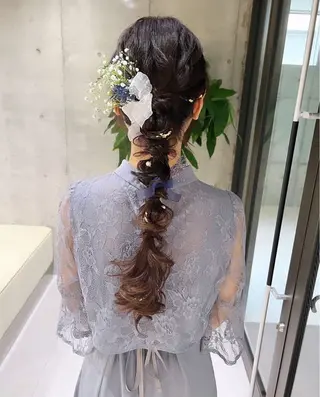 ロング ヘアアレンジ ブリーチなしWカラー ヘアセット🎀はるかのヘアスタイル