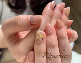 ネイル うる艶♡透明感ネイル Rirashiaのネイルデザイン