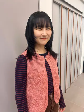 ミディアム 透けるカラー🫧 Memi🎀のヘアスタイル