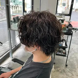 ショート パーマ メンズ メンズ特化美容師/ 藤戸 椋のヘアスタイル