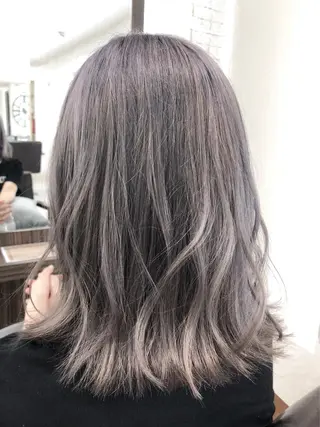 ミディアム カラー Zina 難波所属・YUDA 湯田のヘアスタイル