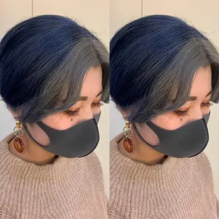 ショート カラー 髪質改善 頭身浴/ 中田のヘアスタイル