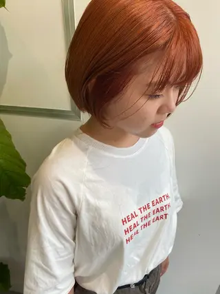 ミディアム カラー 鈴木 美紅のヘアスタイル