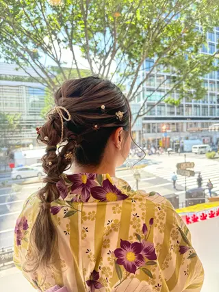 ロング 岩渕 美涼のヘアスタイル