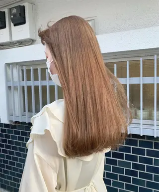 セミロング カラー 似合わせカラー🫶 小川千波のヘアスタイル