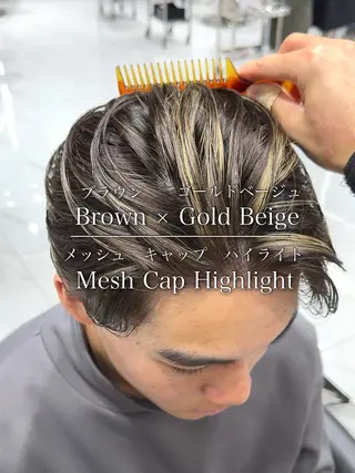 メンズ 白髪ぼかし/白髪 メッシュ/ゆうとのヘアスタイル