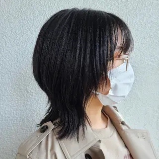 ミディアム Hazumi Ayanoのヘアスタイル