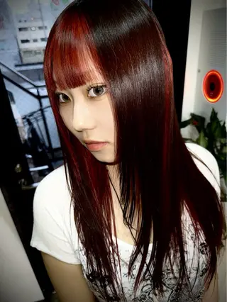 セミロング 文屋 颯のヘアスタイル