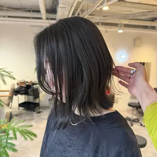 ミディアム カラー さくらば ここのヘアスタイル