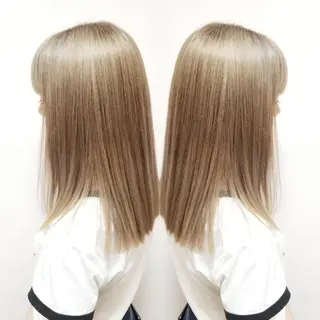 セミロング カラー 髪質改善特化美容師 小林和哉のヘアスタイル