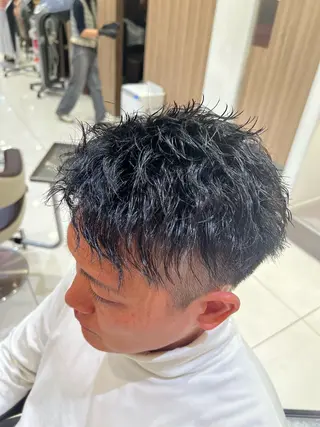 パーマ メンズ SENA 再現性 パーマと縮毛矯正のヘアスタイル