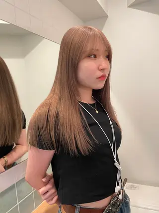 ロング カラー laff 新宿所属・ボブ/ケアパーマ/ レイヤー/縮毛矯正のヘアスタイル