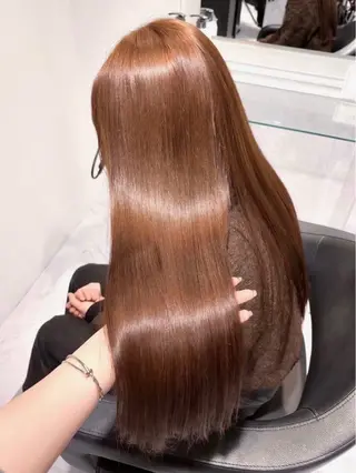 セミロング カラー マティス 表参道(matiz)所属・透明感ワンカラー⭐️ ARISA🌺⭐️のヘアスタイル
