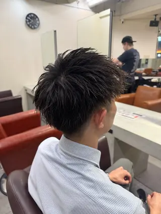 ショート メンズ 井上 光/メンズ /京都駅/パーマのヘアスタイル