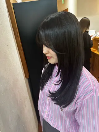 ロング JOS所属・上野ハイトーン/デ ザイン✂︎touiのヘアスタイル