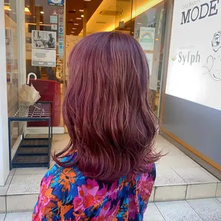 ミディアム カラー 【カラー指名No 1✨】原田響のヘアスタイル