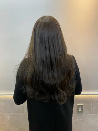 ロング カラー Rinka/梅田/ 透け感カラー🤎のヘアスタイル