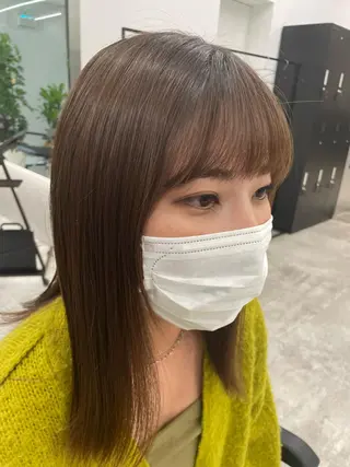 セミロング KANGOLSALON 富山セントラル所属・松井 亜美のヘアスタイル