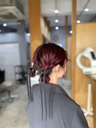 ミディアム miloc MOMOKAのヘアスタイル