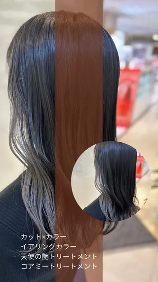 ロング カラー 艶質改善/縮毛矯正 ササキナツミのヘアスタイル