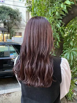 セミロング カラー 大野 美紅のヘアスタイル