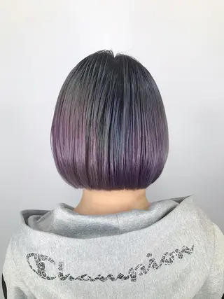 ショート カラー インナーカラー/ ストレート/奥野洸也のヘアスタイル