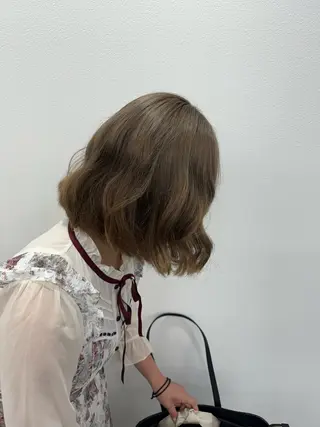 ショート カラー ヘアアレンジ 🐹ブリーチ/ボブ /韓国ヘア/蓮🐹のヘアスタイル