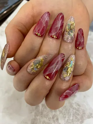 ロング NAILSALON 🍔Timna🍟のネイルデザイン