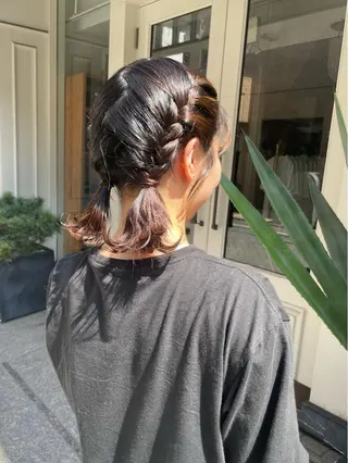 ミディアム ヘアアレンジ 小原 慧美のヘアスタイル