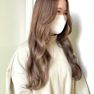 ロング カラー 韓国ヘア /男女❄️ 細江 美紅のヘアスタイル