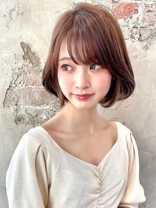 ショート カラー パーマ ヘアアレンジ Surpass所属・🌈小顔似合わせ SHIHO🌈のヘアスタイル